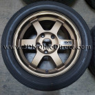 JDM Volk Racing TE37 Bronze 15 inch Wheels 